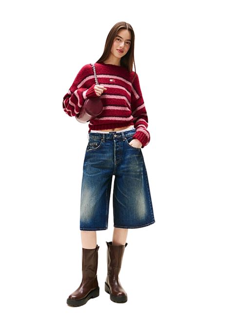 Pullover relaxed fit con distintivo Tommy RUBINO Tommy Hilfiger | DW0DW21679XJP